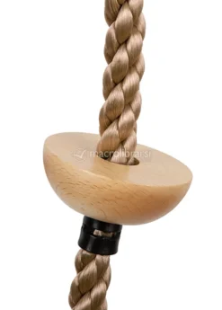 Fune d'Arrampicata con Appoggi per il Piede in Legno