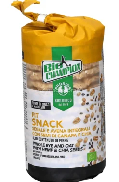 Gallette di Segale, Quinoa, Farro, Amaranto e Avena con Semi Canapa, Chia e Lino - Fit Snack