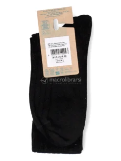 Gambaletto Uomo in Tencel Lyocell a Coste con Polso Alto - Nero - Taglia 39/42