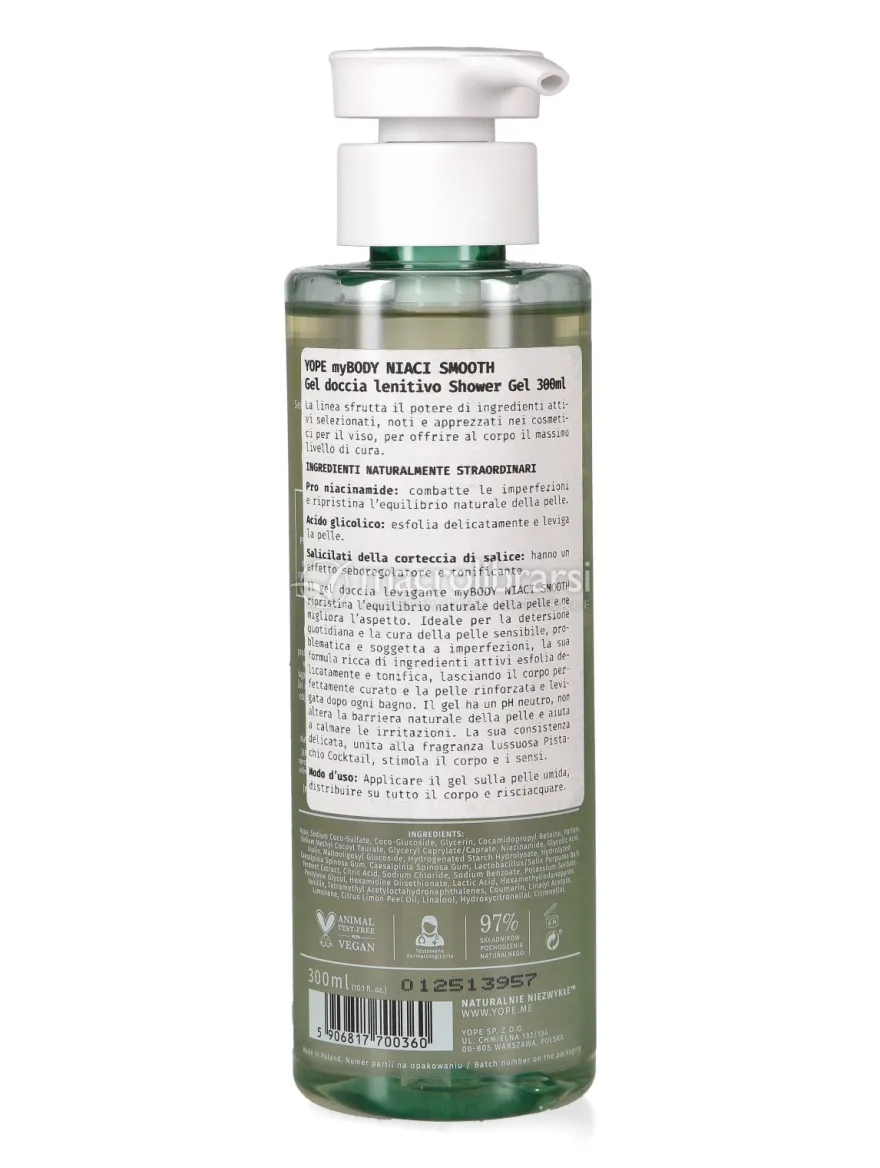 Gel Doccia Levigante myBody Niaci Smooth