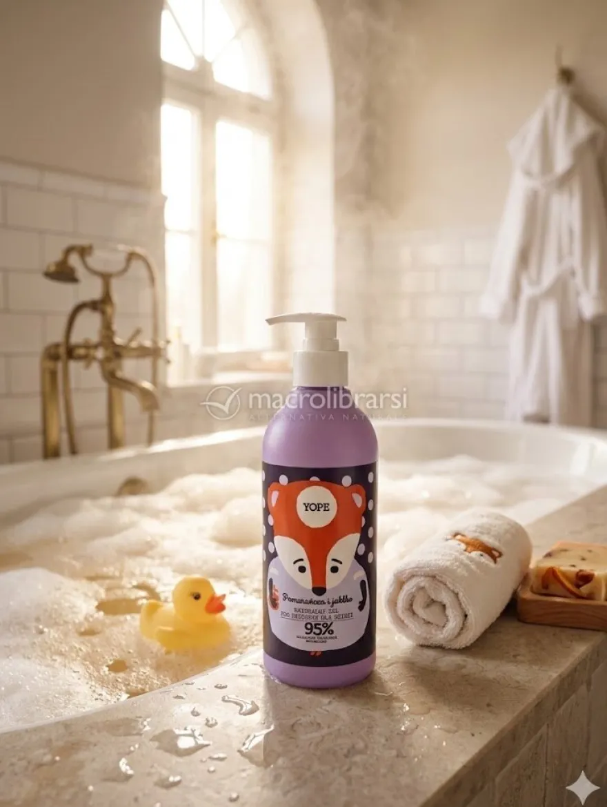Gel Doccia Naturale per Bambini Arancia e Mela