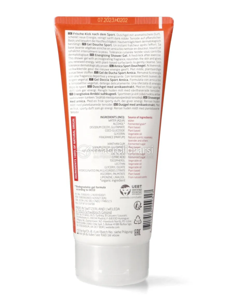 Gel Doccia Sport Arnica