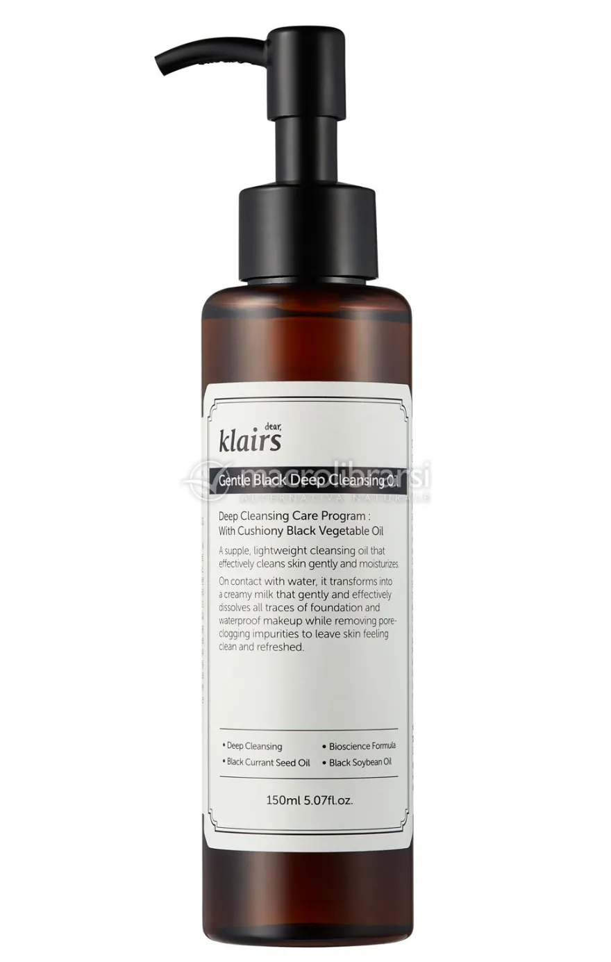 Gentle Black Deep Cleansing Oil - Olio Detergente e Struccante Delicato