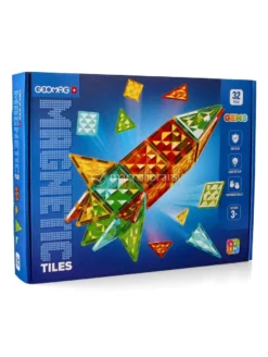 Geomag Magnetic Tiles Gems Rocket - 32 Pz