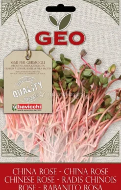 Germogli di Chinese Rose - Ravanello Rosa - 20 g