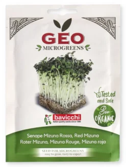 Germogli di Senape Mizuna Rossa Bio - Geo Microgreens