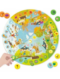 Giant Round Puzzle - Seasons