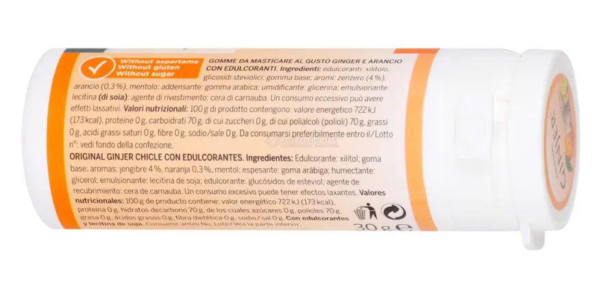 Ginjer Chewing-gum - Ginger e Arancio