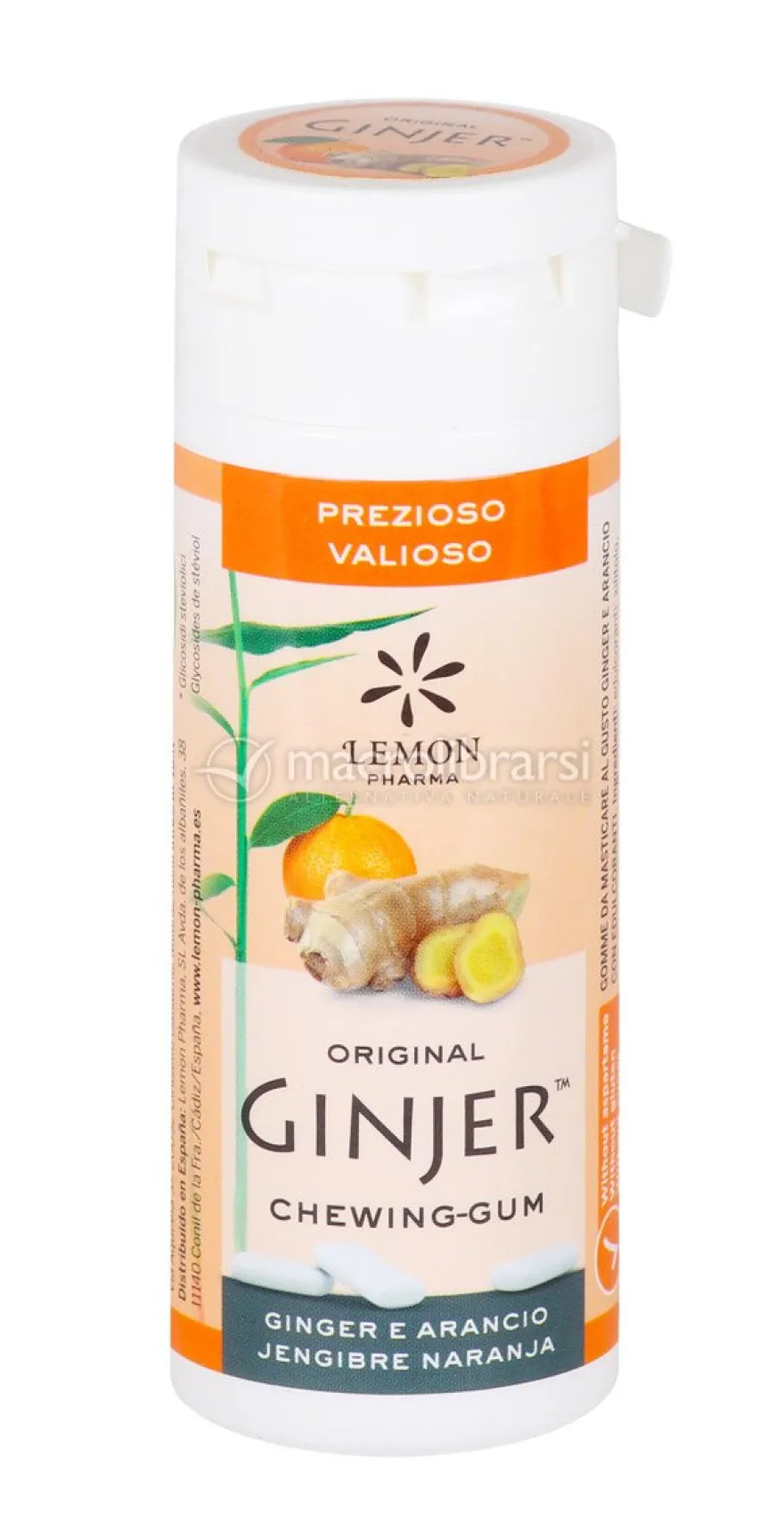 Ginjer Chewing-gum - Ginger e Arancio