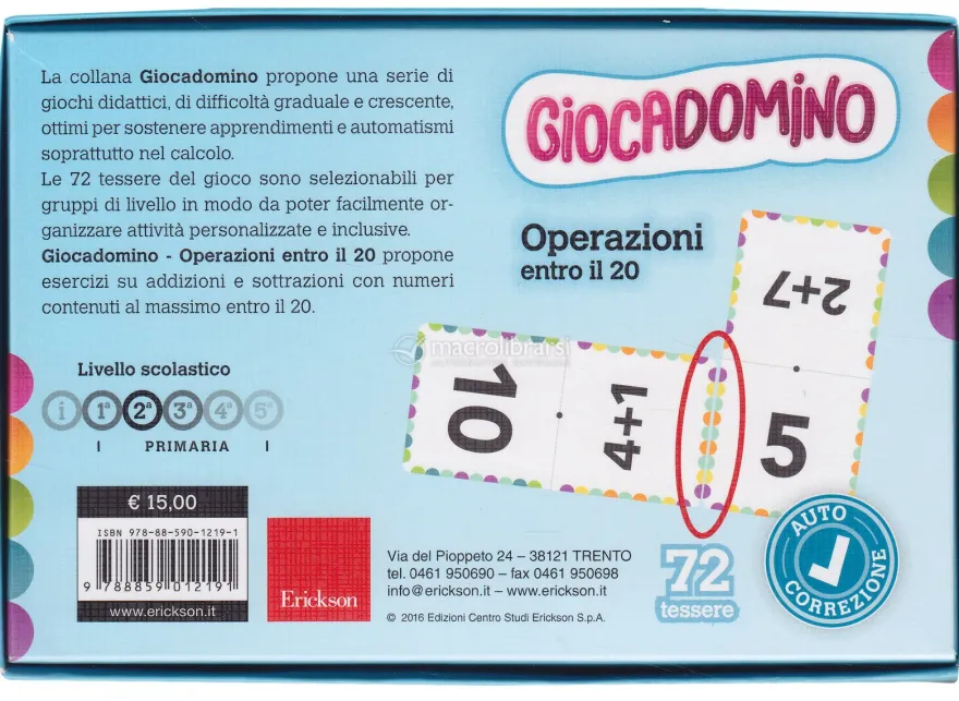 Giocadomino - Operazioni entro il 20