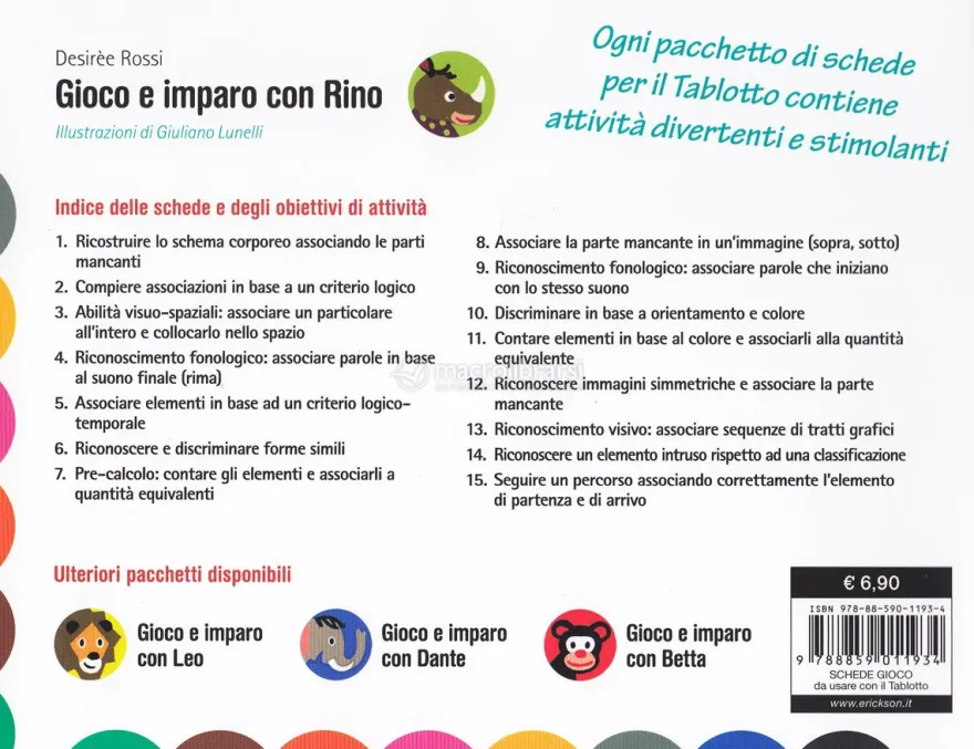 Gioco e Imparo con Rino - Schede per Tablotto (4-6 anni)