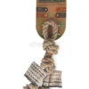 Gioco per Cani Corda in Juta 4 Nodi e 2 Tasche Porta Snack