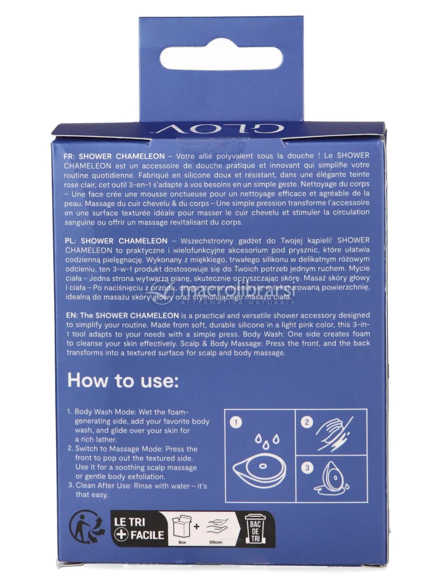 GLOV® Shower Cameleon - Pad in Silicone Reversibile Corpo e Cuoio Capelluto