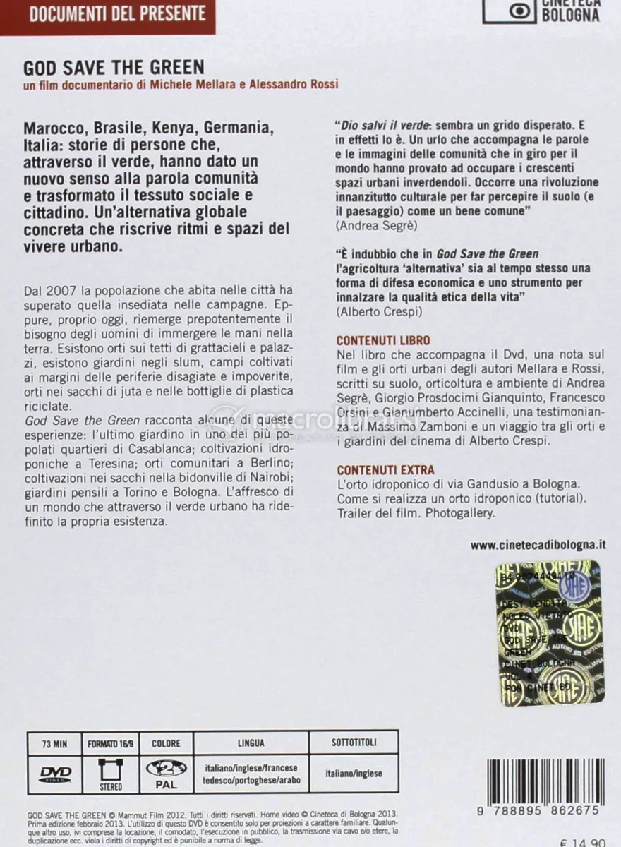 God Save the Green - DVD + Libretto