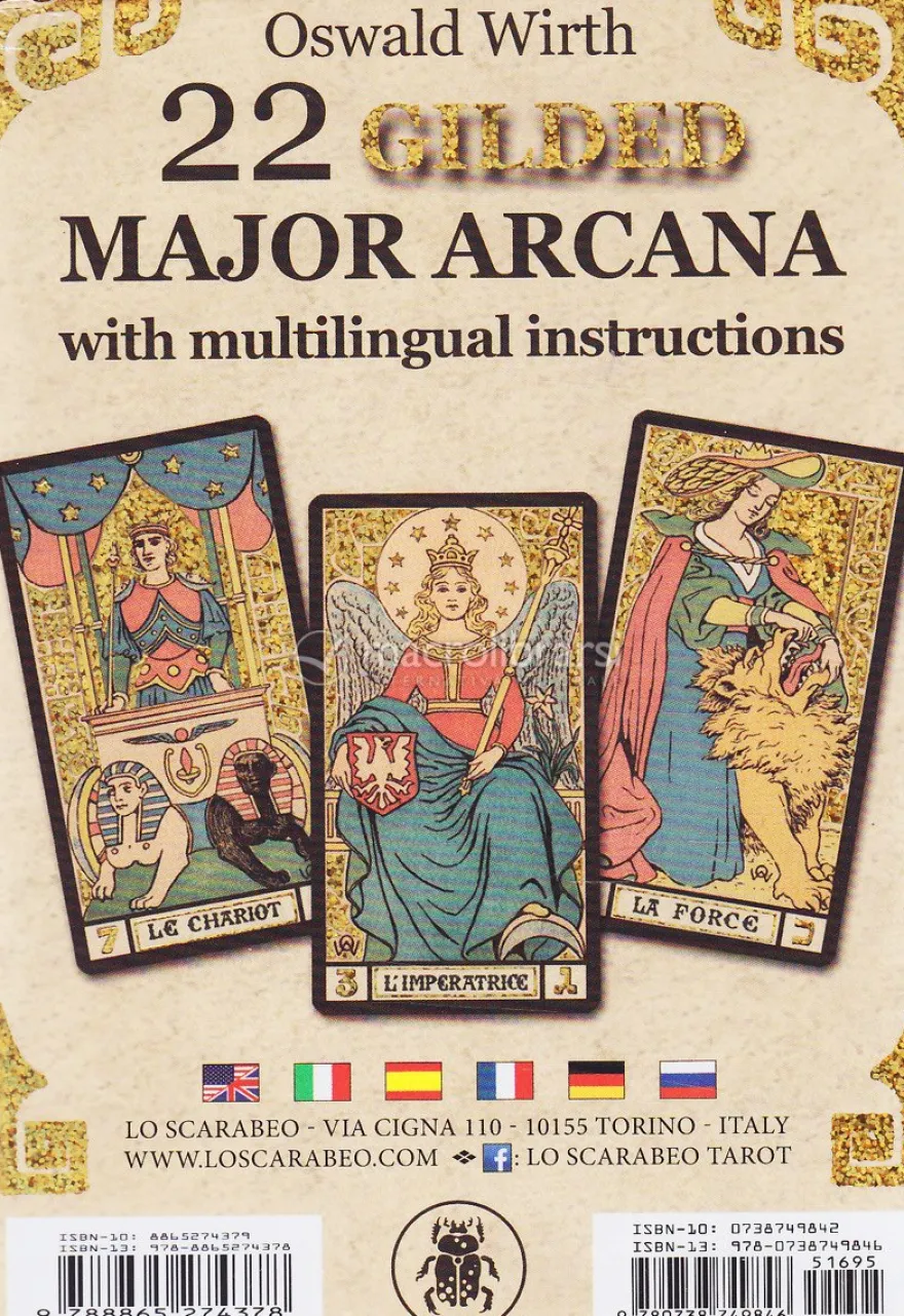 Golden Wirth Tarot - 22 Tarocchi Dorati