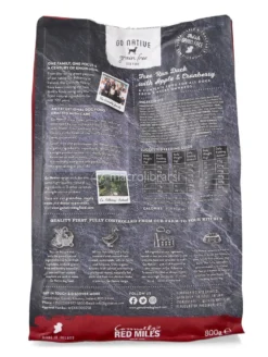 Go Native Adult Anatra, Mela e Mirtillo Rosso per Cani - 800g