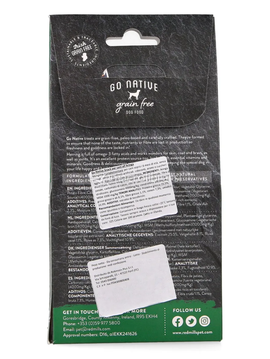 Go Native Snack all'Aringa per Cani