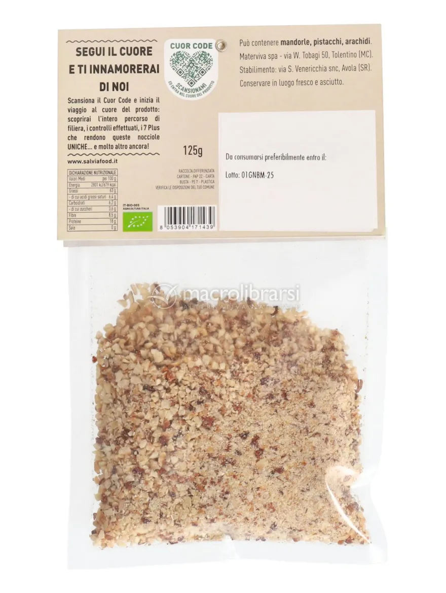 Granella di Nocciole Tostate Bio - 125 g busta