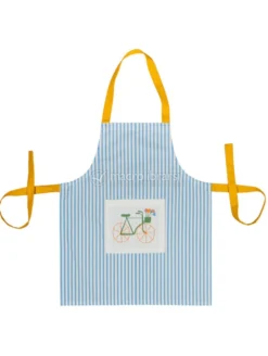 Grembiule per Bambini in Cotone Bio Velobloom - Blu