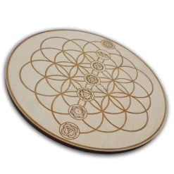 Griglia per Cristalli - Fiore della Vita + 7 Chakra