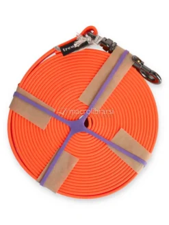 Guinzaglio Lunghina per Cani in Biothane STAY Arancione - 5m