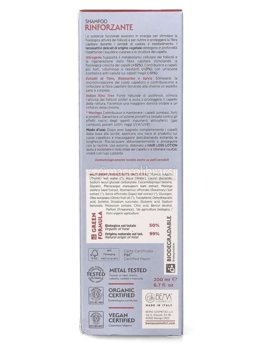 Hair Loss Shampoo Anti-Caduta Bio