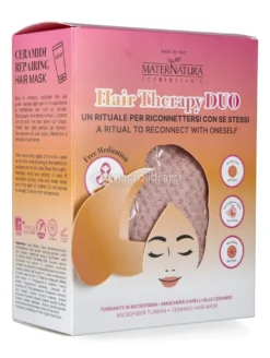 Hair Therapy Duo Box con Maschera Capelli alle Ceramidi e Turbante