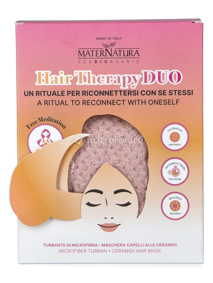 Hair Therapy Duo Box con Maschera Capelli alle Ceramidi e Turbante