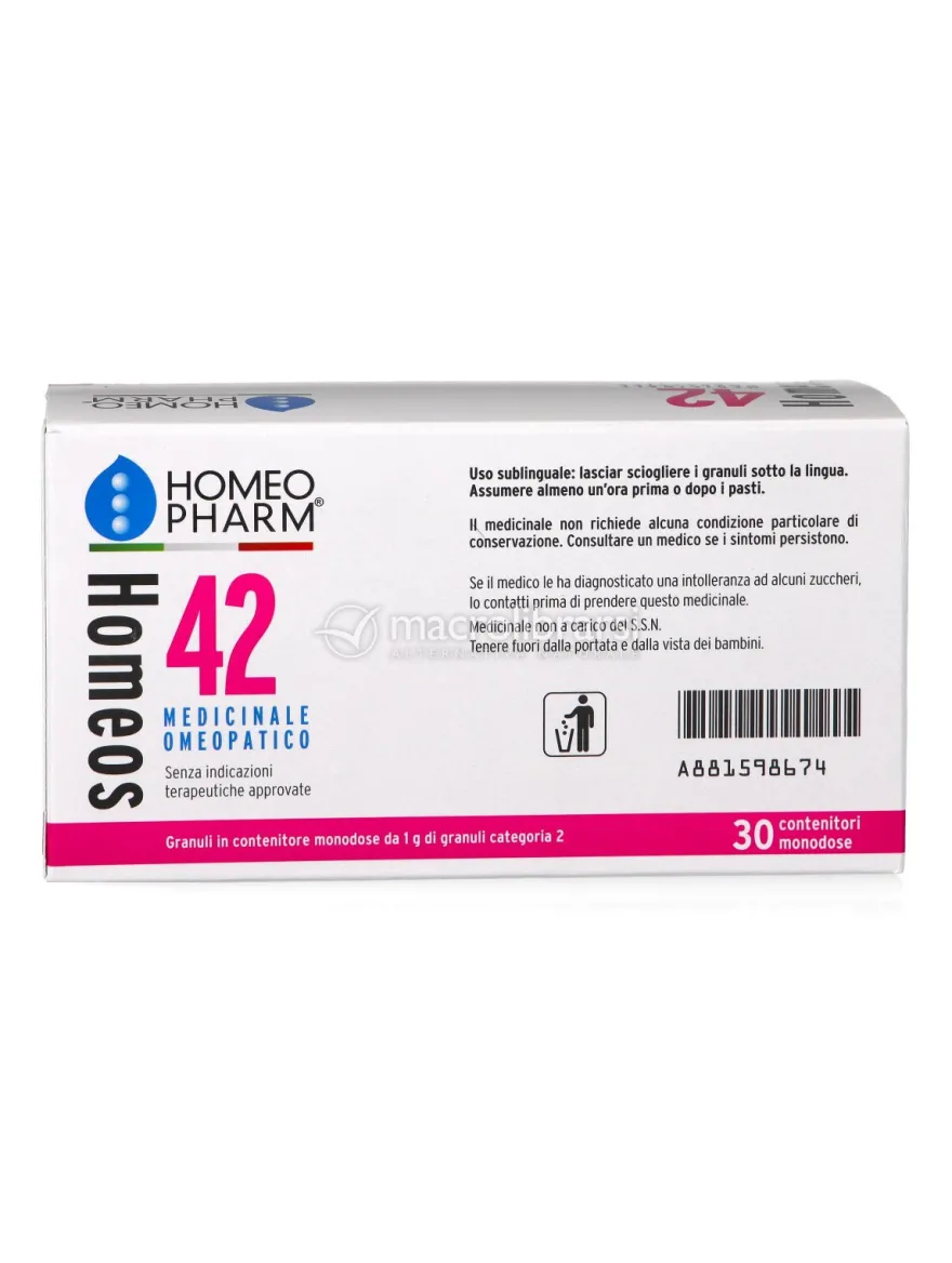 Homeos 42 Globuli 30 Tubi