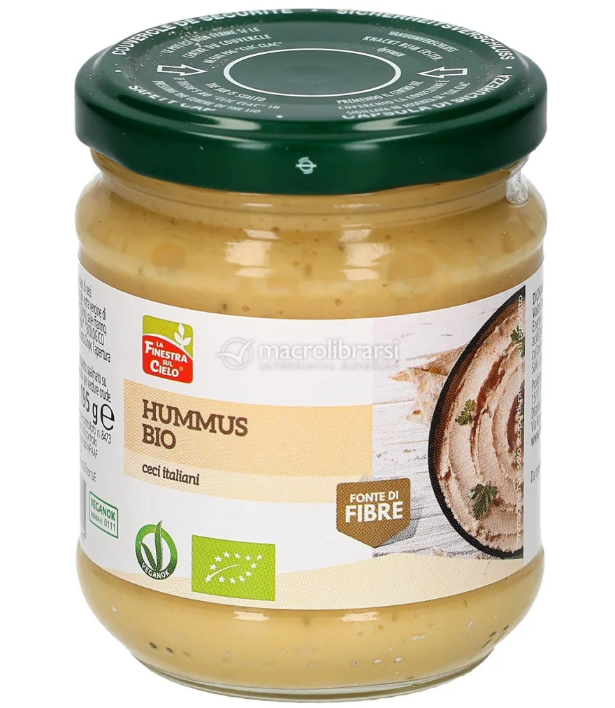 Hummus Bio - Crema da Spalmare a base di Ceci e Tahin