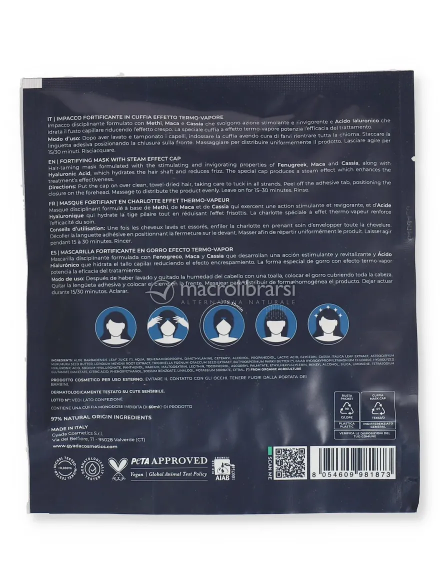 Hyalurvedic Steam Effect Mask Cap Impacco Ayurvedico Fortificante