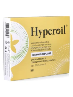 Hyperoil® Lesioni Complesse 5 Garze Medicate 10x10 cm