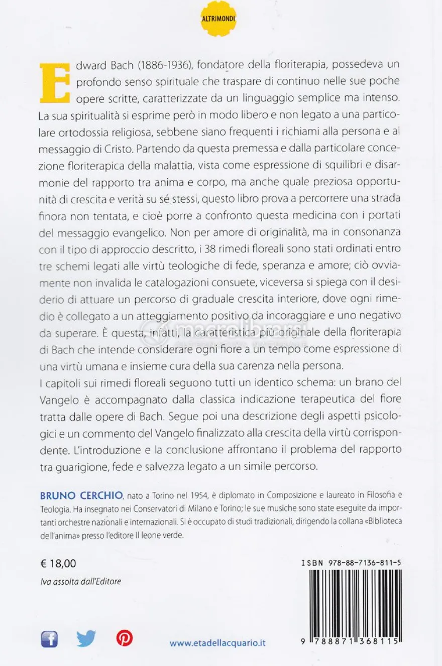 I Fiori di Bach alla Luce del Vangelo