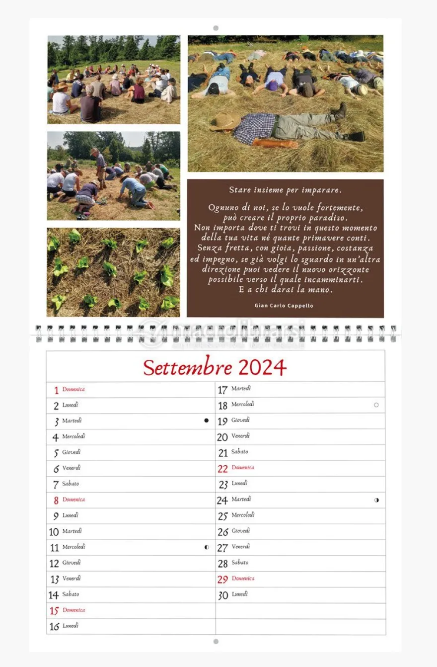 Il Calendario dell'Orticoltura Elementare 2024