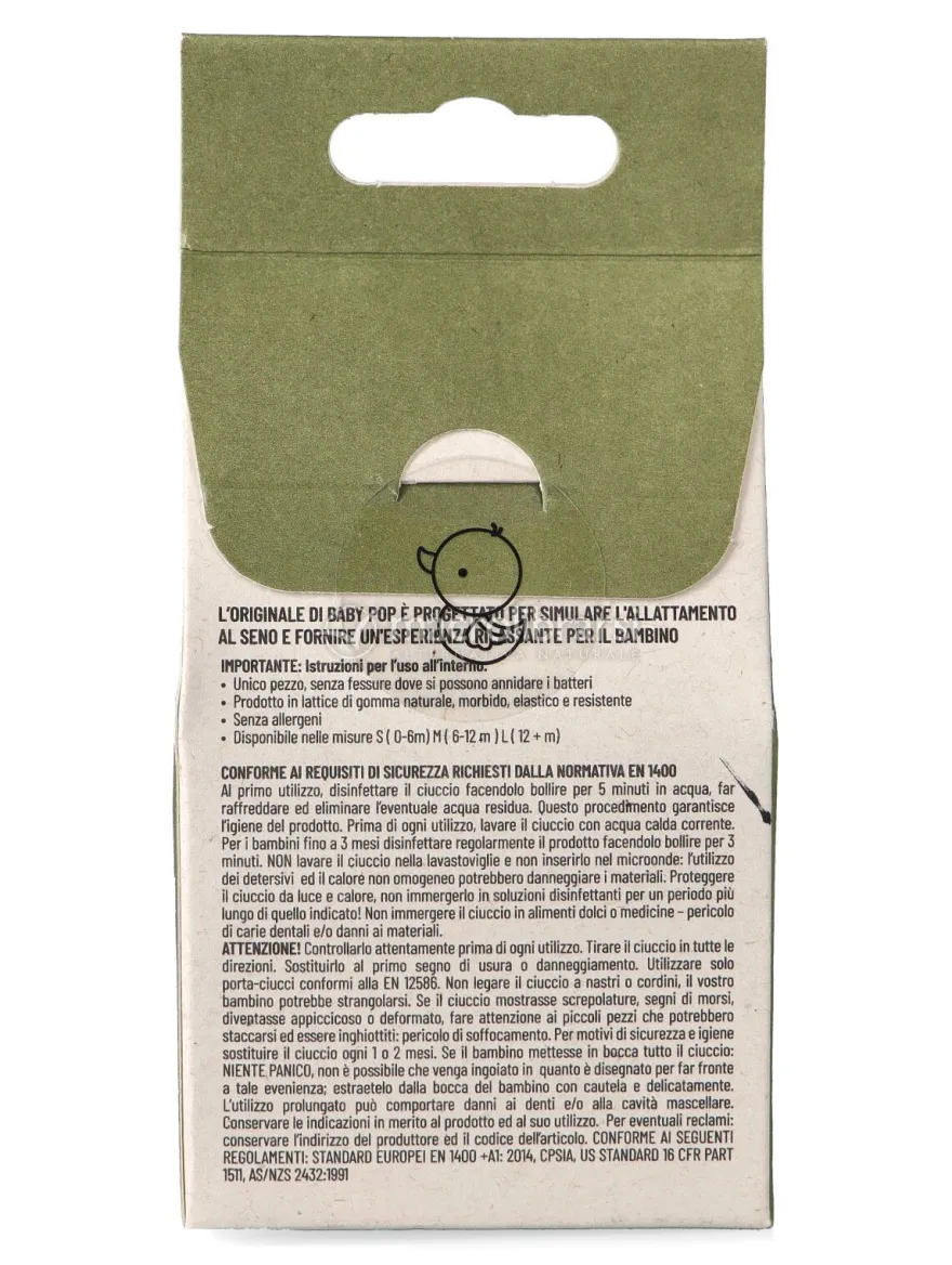 Il Ciuccio Rotondo - Tettarella Anatomica - Taglia S