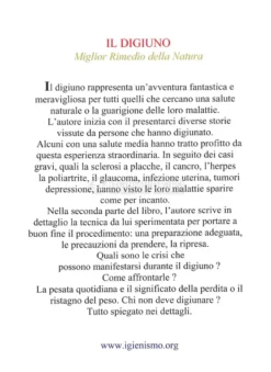 Il Digiuno - Miglior Rimedio della Natura