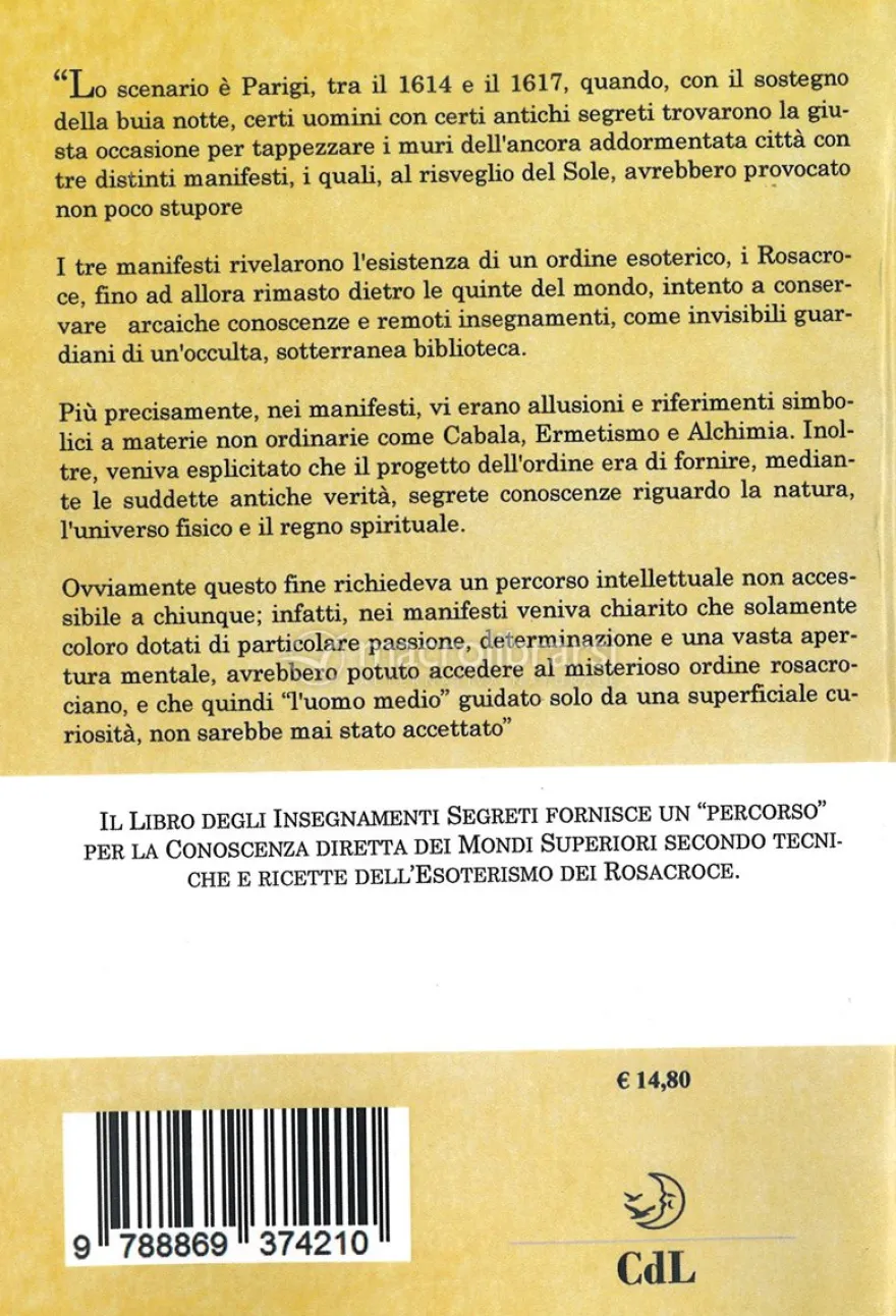 Il Libro degli Insegnamenti Segreti dei Rosacroce