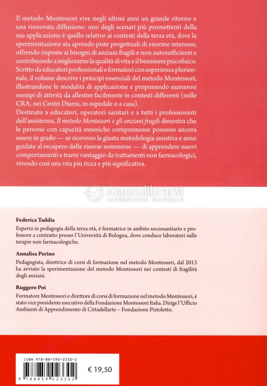 Il Metodo Montessori e gli Anziani Fragili