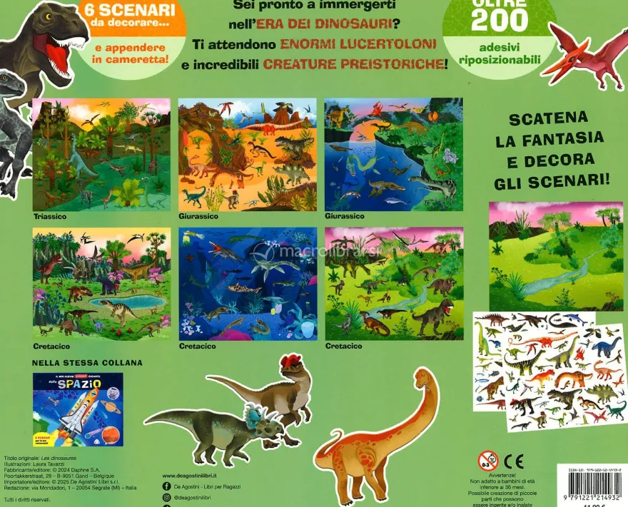 Il Mio Album Sticker Gigante dei Dinosauri