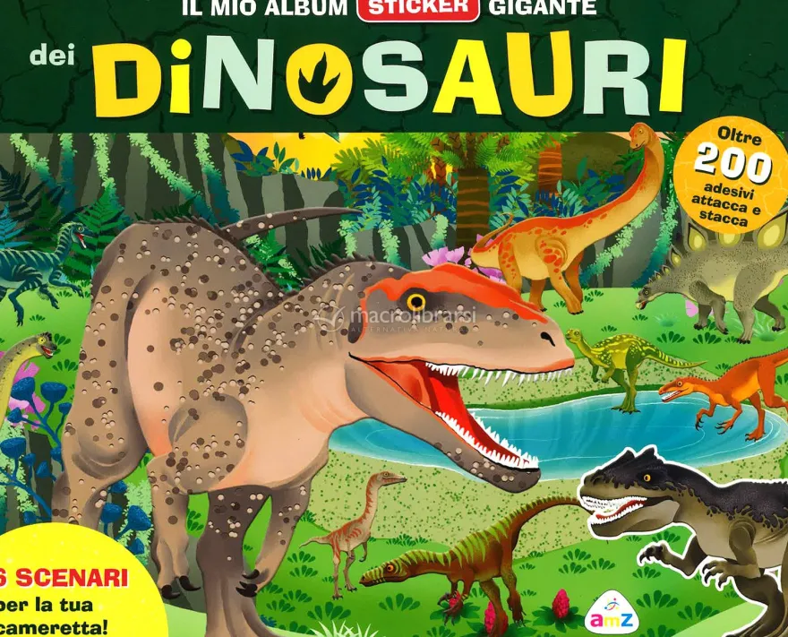 Il Mio Album Sticker Gigante dei Dinosauri