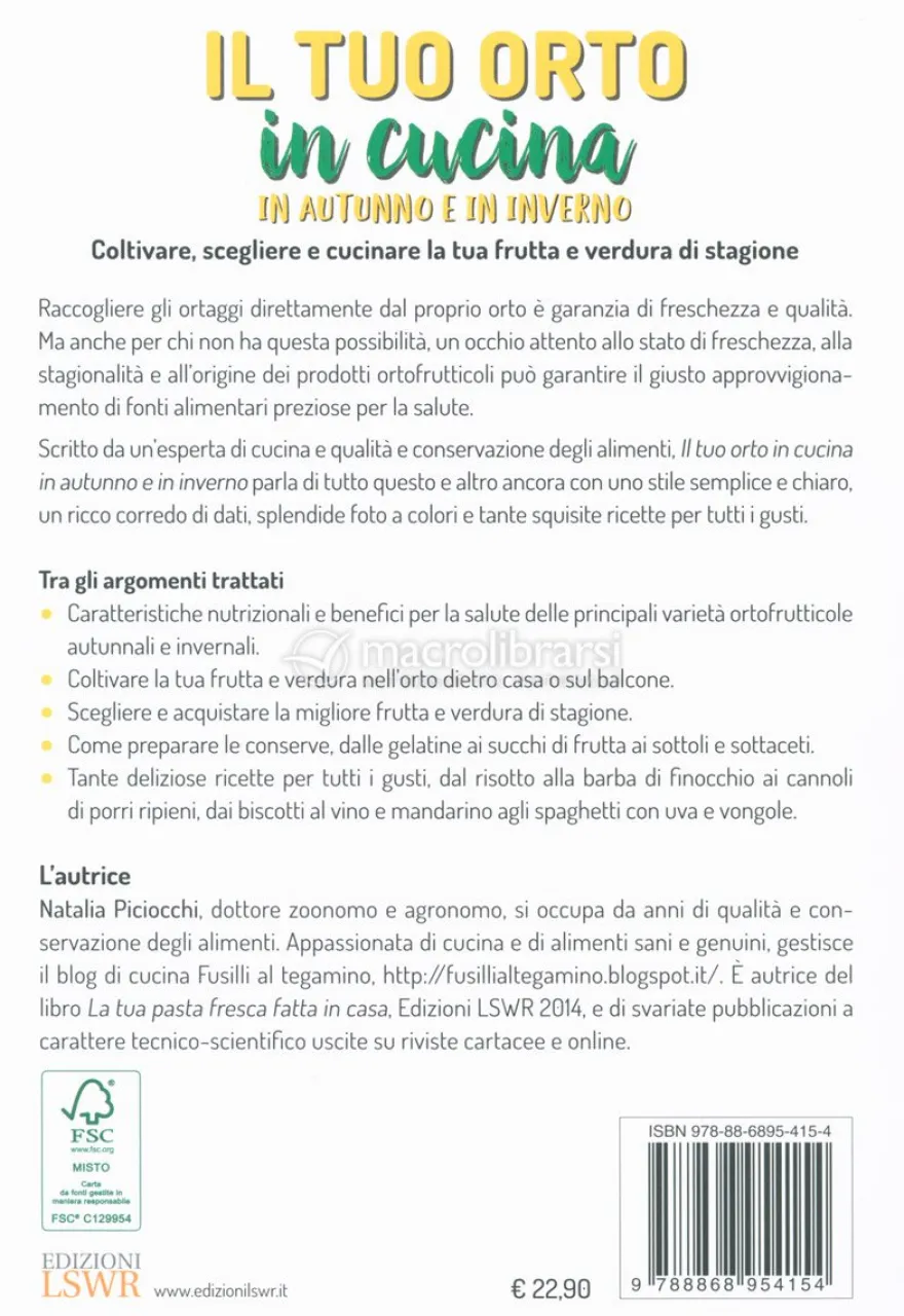 Il Tuo Orto in Cucina in Autunno e in Inverno