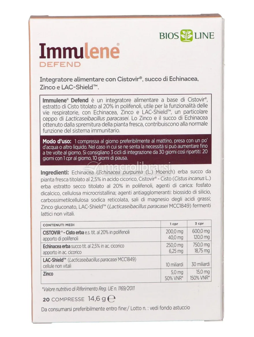 Immulene Defend - Compresse