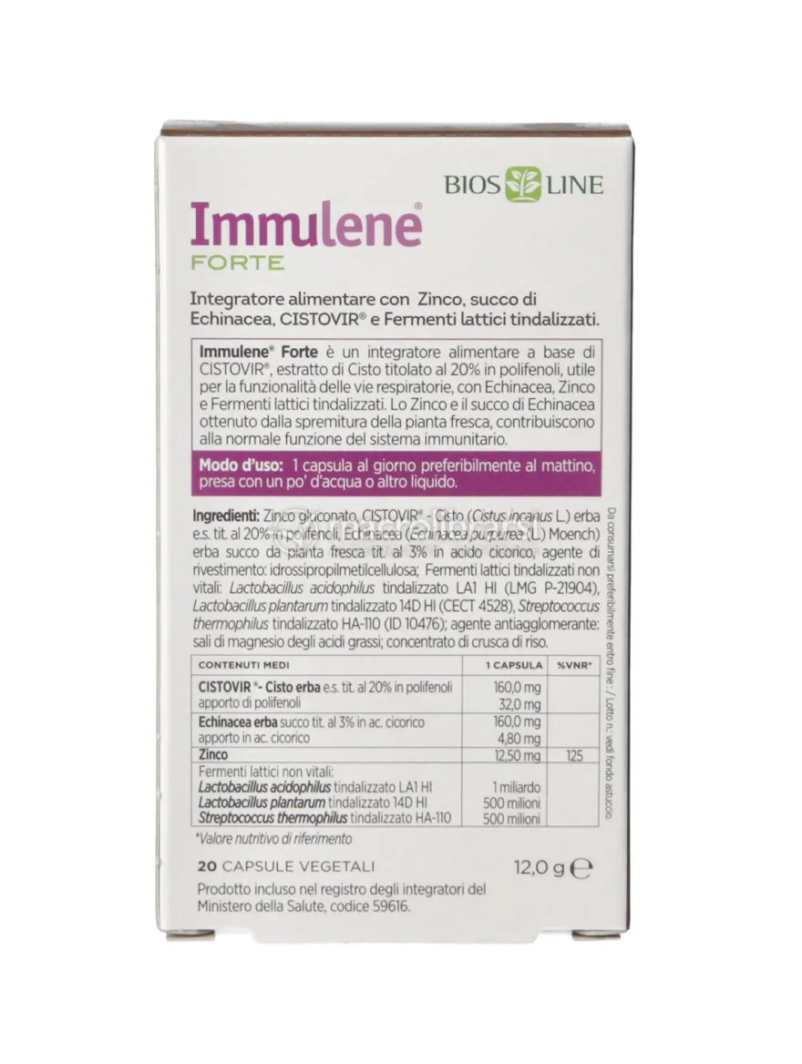 Immulene Forte 20 capsule