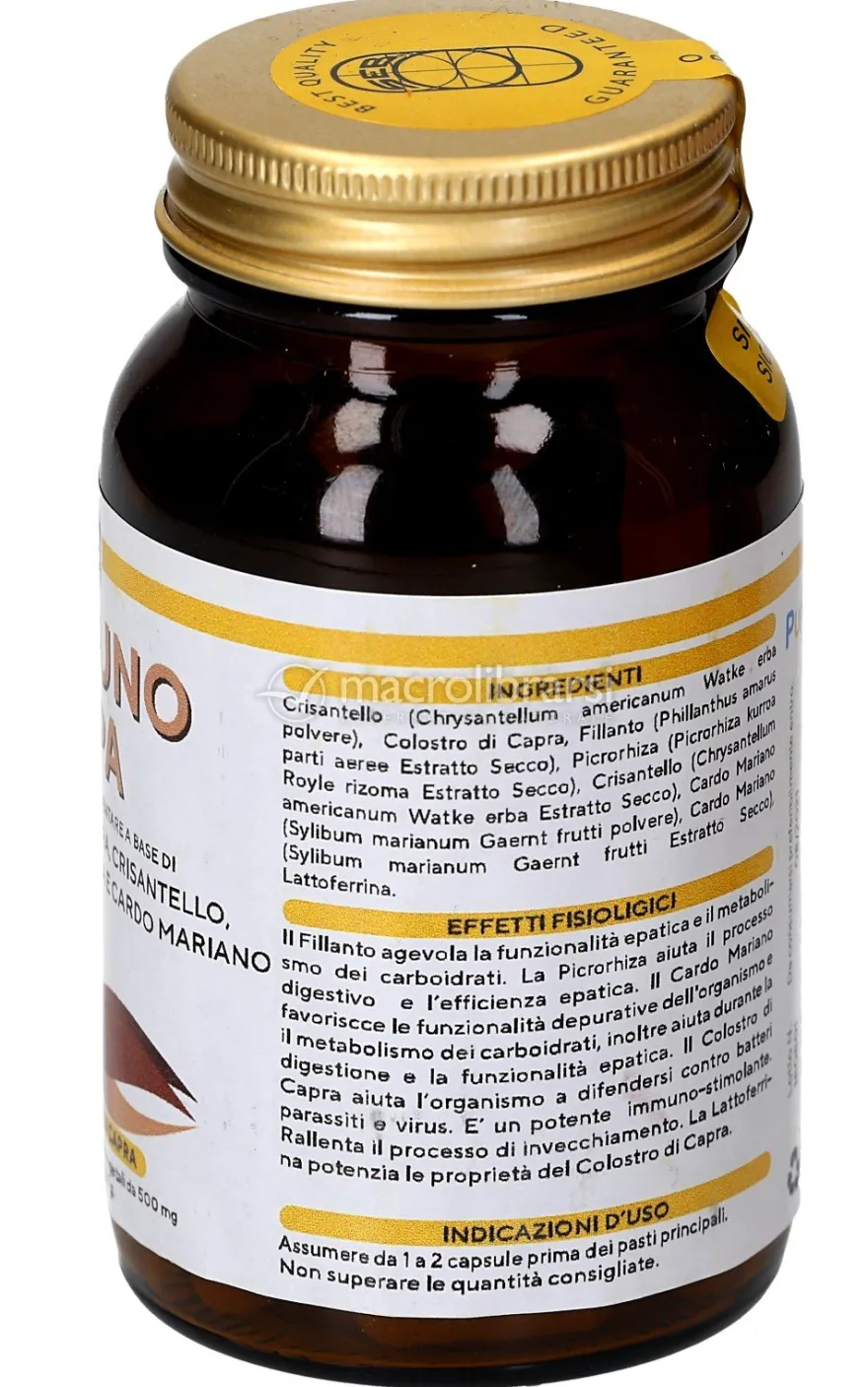Immuno Epa - Integratore di Colostro di Capra, Crisantello, Fillanto, Picrorhiza e cardo Mariano in Capsule