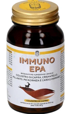 Immuno Epa - Integratore di Colostro di Capra, Crisantello, Fillanto, Picrorhiza e cardo Mariano in Capsule
