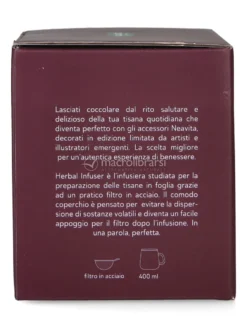 Infusiera in Ceramica con Filtro e Coperchio "Infusi da Favola" - Blu