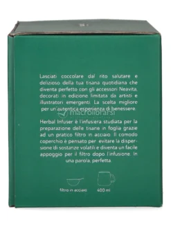 Infusiera in Ceramica con Filtro in Acciaio "Rituali Botanici" - Ottanio - 400 ml