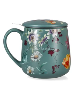 Infusiera in Ceramica con Filtro in Acciaio