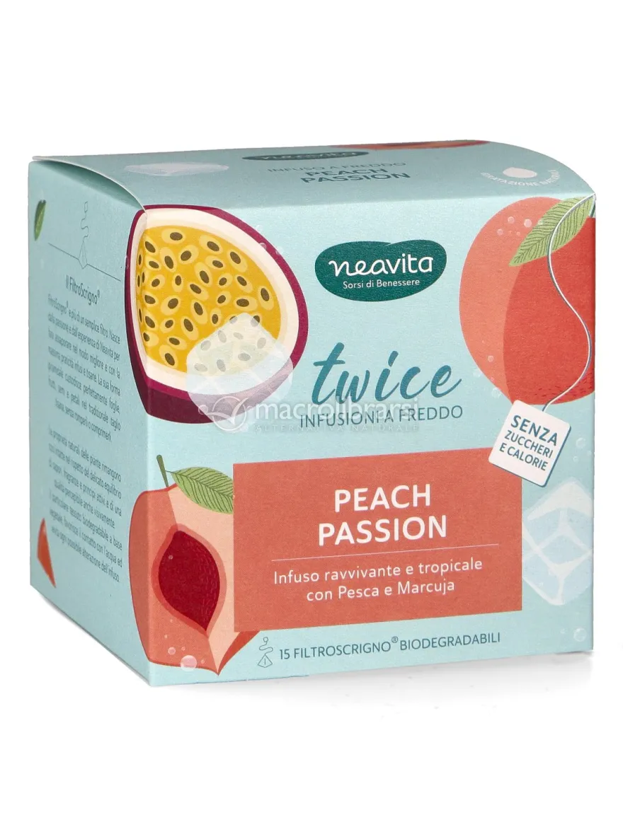 Infuso Peach Passion in Filtri "Twice Infusioni a Freddo" - 15 filtri - 42 g