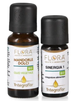 Integraflor - Sinergia 1: Miscela Ravintsara, Timo e Limone Bio + Olio di Mandorle Dolci Bio